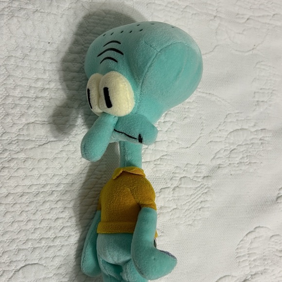 Collectible Ty Squidward Tentacles Beanie Baby Stuffed Animal 2004. - Picture 13 of 14